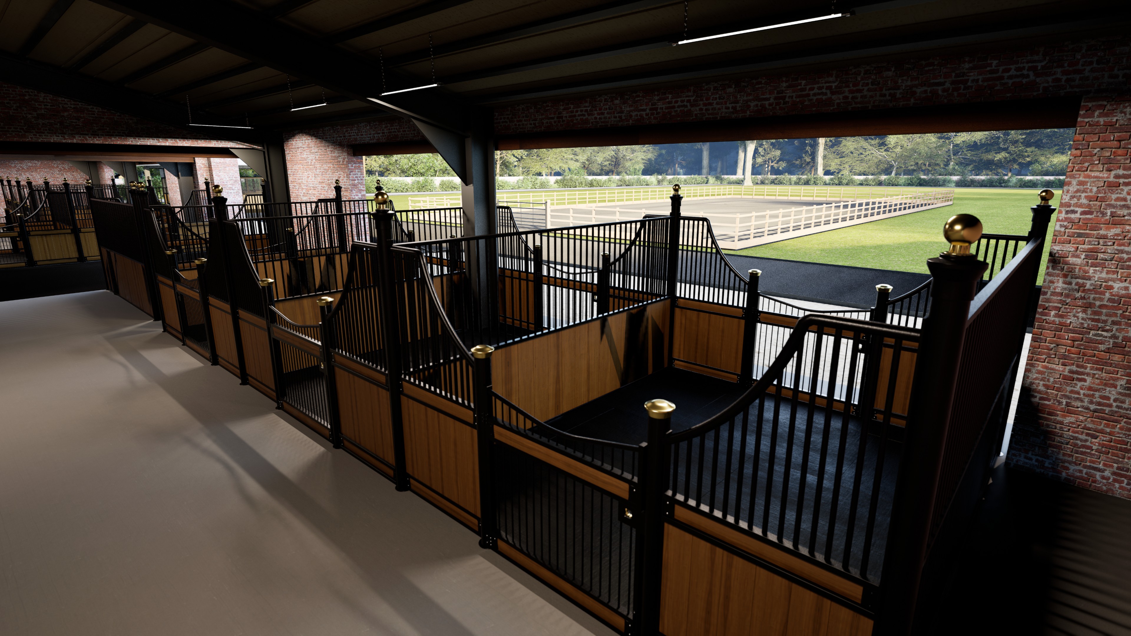 American barn stables